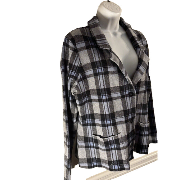 Tahari Blazer Women’s Size XL Multicolor Plaid Long Sleeves Pockets NWT - Picture 3 of 9